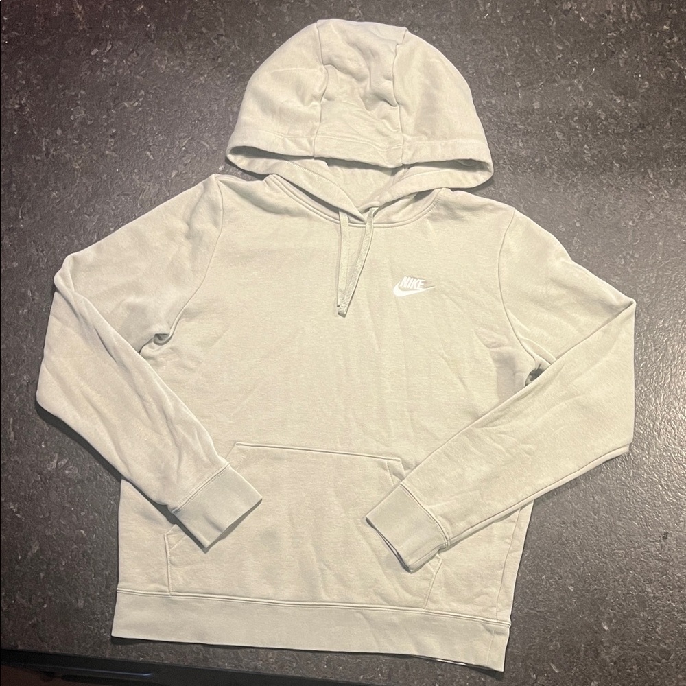 Nike Women's light green olive sage Hoodie hooded sweatshirt EUC size medium